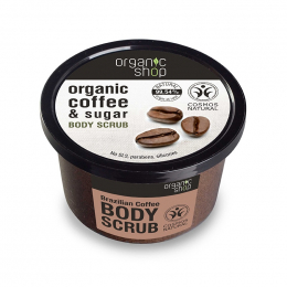NATURA SIBERICA Organic Brazilian Coffee and Sugar Body Scrub, 250 ml