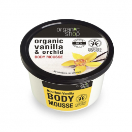 NATURA SIBERICA Organic Shop Bourbon Vanilla Body Mousse, 250 ml