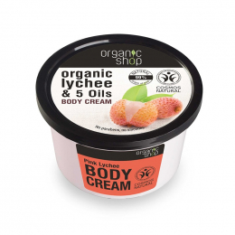NATURA SIBERICA Organic Shop Pink Lychee Body Cream, 250 ml