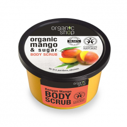NATURA SIBERICA Organic Shop Body Scrub Kenyan Mango, 250 ml