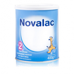 NOVALAC Βρεφικό Γάλα σε Σκόνη 2ης Βρεφικής Ηλικίας 6-10m, 400 gr