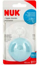 NUK Ασπίδα Θηλής Σιλικόνης με Θήκη Μεγ.L, 2 τμχ