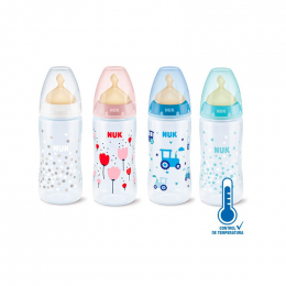 NUK First Choice Μπιμπερό Πολυπροπυλενίου Θηλή Καουτσούκ 0-6m, 300 ml