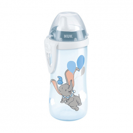 NUK Kiddy Cup Disney Classic Dumbο Μπλε Παγουράκι με Ρύγχος 12+, 300 ml
