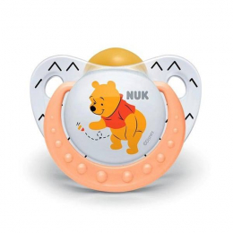 NUK Trendline Winnie Πιπιλά Σιλικόνης με Θήκη 0-6m, 1 τμχ