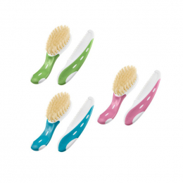 NUK Βρεφική Βούρτσα Supersoft Rose - Blue, 1 τμχ