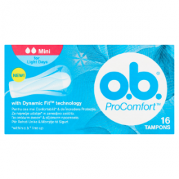O.B ProComfort Mini Ταμπόν Μικρής Ροής, 16 τμχ