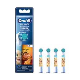 ORAL-B Pro Kids Lion King Ανταλλακτικές Κεφαλές Παιδικής Ηλεκτρικής Οδοντόβουρτσας, 4 τμχ