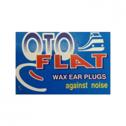 OTO FLAT Ωτοασπίδες Κεριού Λευκό Χρώμα, 2 τμχ