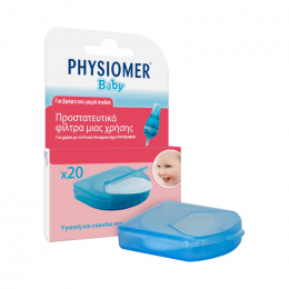 PHYSIOMER Baby Ανταλλακτικά Φίλτρα Ρινικού Αποφρακτήρα, 20 τμχ