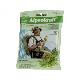 POWER HEALTH Alpenkraft Καραμέλες για τον Ερεθισμένο Λαιμό και το Βήχα, 75 gr