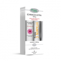 POWER OF NATURE Echinacea Extra με Stevia 20 eff. tabs + Δώρο Vitamin C 500 mg 20 eff. tabs