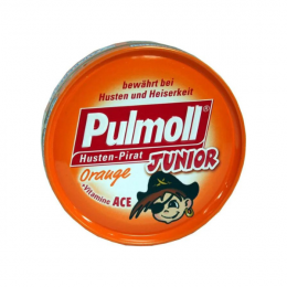 PULMOLL Junior Παιδικές Καραμέλες για το Βήχα με Πορτοκάλι, 50 gr