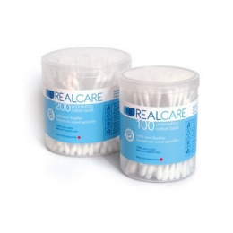 REAL CARE Μπατονέτες από 100% Αγνό Βαμβάκι, 200 τμχ