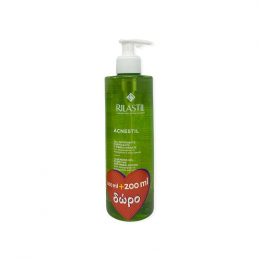 RILASTIL Acnestil Cleasing gel Καθαριστικό Τζελ Για Μικτή - Λιπαρή Με Τάση Ακμής Επιδερμίδα, 200 ml + 200 ml Δώρο