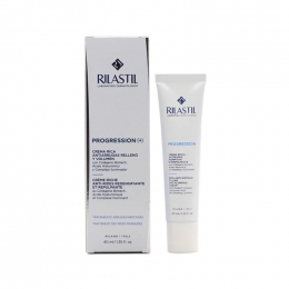 RILASTIL Progression (+) Rich Anti-Wrinkle Filling & Plumping Cream Αντιρυτιδική Κρέμα με Πλούσια Υφή για Ξηρές Επιδερμίδες 40ml