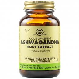 SOLGAR Ashwagandha Root Extract, 60 veg. caps