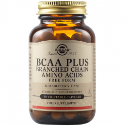 SOLGAR Διακλαδισμένη Αλυσίδα Αμινοξέων BCAA Plus, 50 veg. caps
