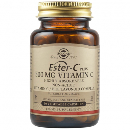 SOLGAR Ester-C Vitamin C 500mg, 50 veg. caps