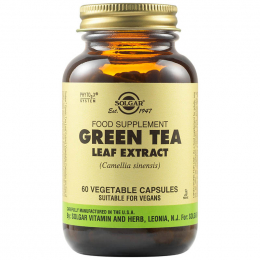 SOLGAR Green Tea Leaf Extract, 60 veg. caps