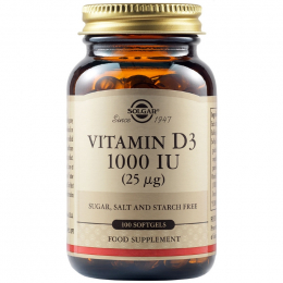 SOLGAR Vitamin D3 1000 IU, 100 softgels