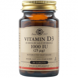 SOLGAR Vitamin D3 1000 IU, 90 tabs