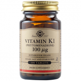 SOLGAR Vitamin K1 100mg, 100 veg. caps