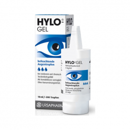 URSAPHARM Hylo Gel Οφθαλμικές Σταγόνες με Υαλουρονικό Οξύ για Ξηροφθαλμία, 10 ml
