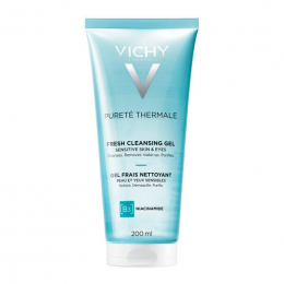 VICHY Gel Καθαρισμού Purete Thermale Fresh Cleansing Gel B3 & Niacinamide για Ευαίσθητες Επιδερμίδες, 200 ml