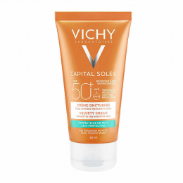 VICHY Capital Soleil Velvet Face Cream SPF50+ Αντηλιακή Κρέμα με Βελούδινη Υφή, 50 ml