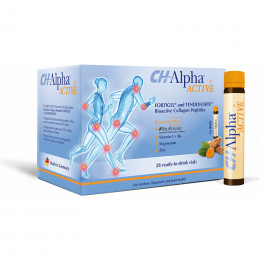 VIVAPHARM CH-Alpha Active Fortigel & Tendoforte Bioactive Collagen Peptides, 28 vials